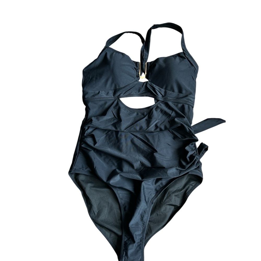 Elegant Black One-Piece Swimsuit